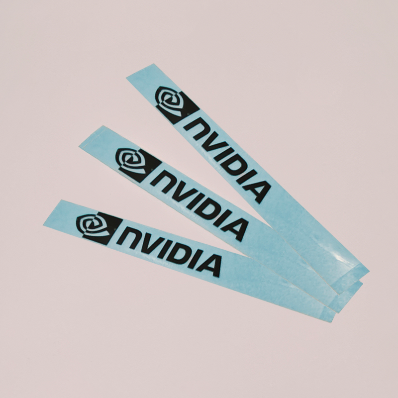 英偉達黑色金屬標貼
